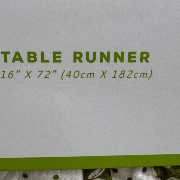 Storehouse St Patricks Day Table Runner Quilted Shamrocks Home Decor 16" X 72" - Picture 8 of 13